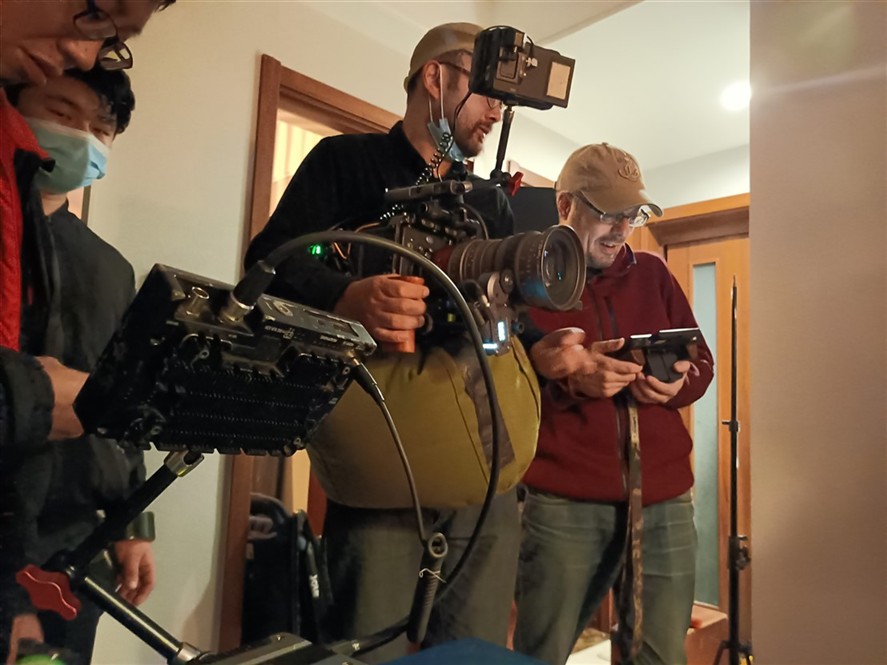 Indoor production setup for filming in Tianjin